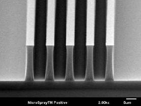 Microspray photoresist